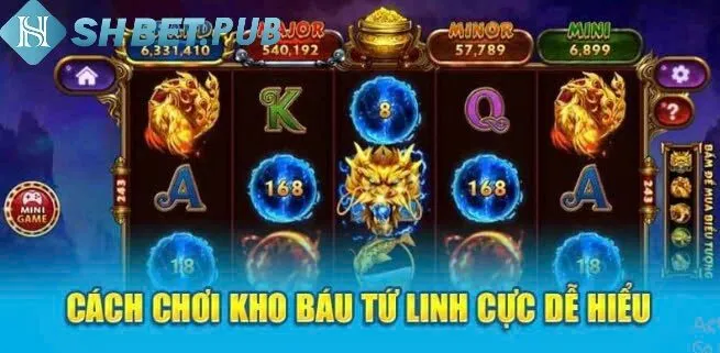 Siêu phẩm Kho Báu Tứ Linh Shbet đem đến cơ hội săn tiền online cực đã.