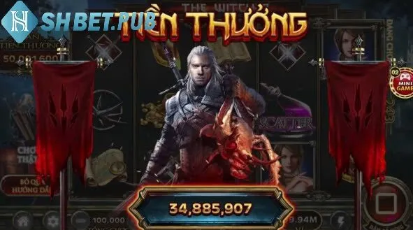 Gợi ý các sảnh game Nổ Hũ The Witcher quốc tế đáng giải trí tại Shbet